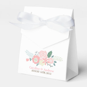 Modern Floral Wedding Favour Box