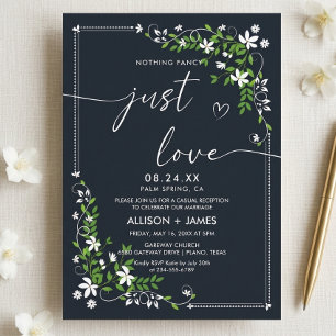 Modern floral Wedding Invitation