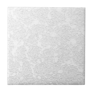 Modern Floral White Contemporary Pattern Ceramic Tile