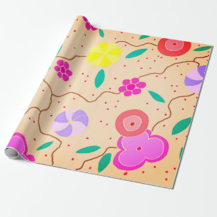 Modern Floral Wrapping Paper
