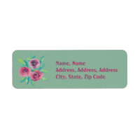 Modern Floral Wreath Greetings Postage