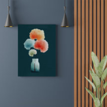 Modern Florals | Watercolor Hydrangeas (8" x 10")