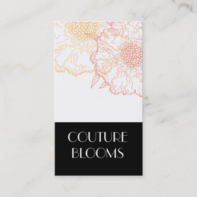 Modern Florist Business Cards (Front)
