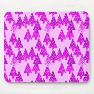 Modern flower Christmas trees - orchid Mouse Pad