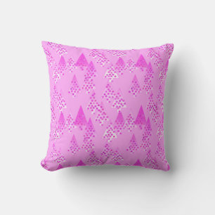 Modern flower Christmas trees - orchid & violet Cushion