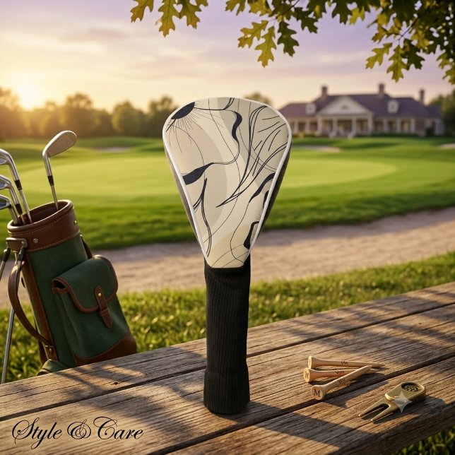Modern Flower Pattern Golf Head Cover Design (Modern Flower Pattern Golf Head Cover Design)