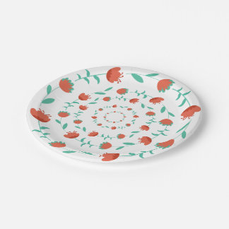 Modern Flower Pattern-Paper Plates
