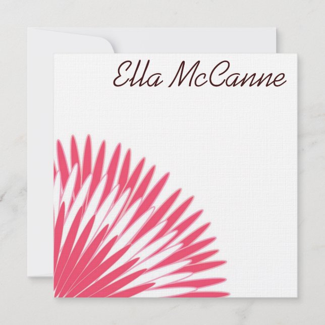 Modern Flower Petals in Pink (Front)