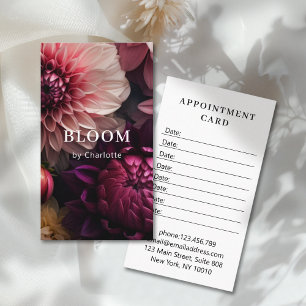 Modern Flower Salon Appointment Card