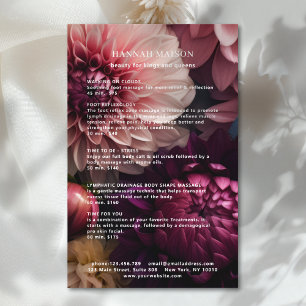Modern Flower Salon Pricelist Flyer