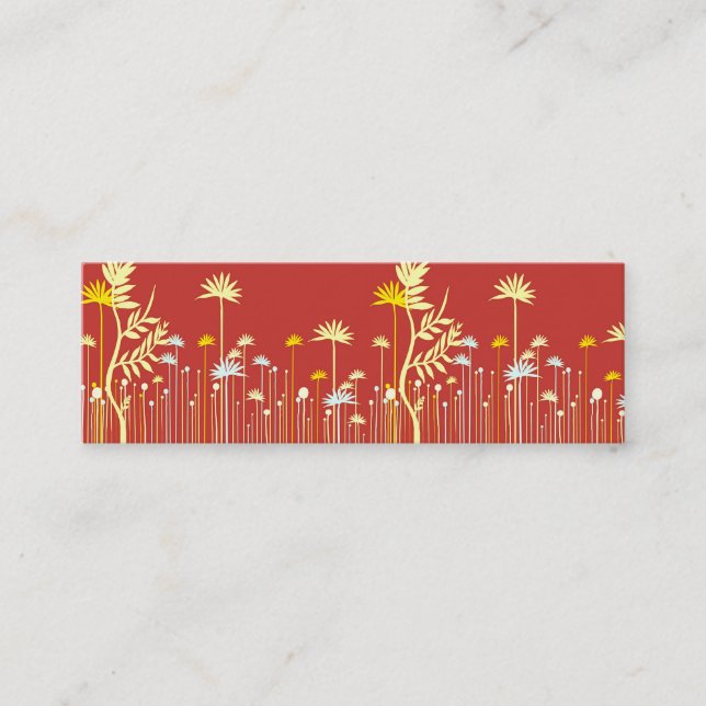 Modern Flowers Mummy Calling Card (Front)