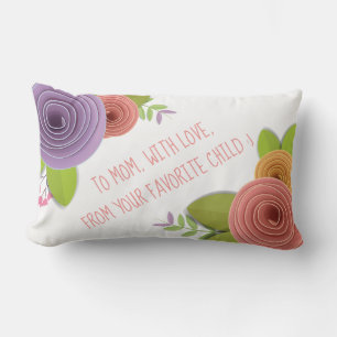 Modern Flowers Personalised Mother's Day  Lumbar P Cushion