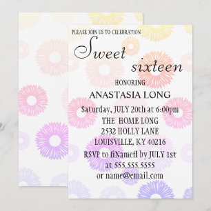 Modern, Flowers Save The Date