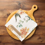 Modern Flowers Yellow & Kraft Personalised Gift Tea Towel<br><div class="desc">This beautiful modern watercolor flowers design features bright and cheerful yellow blooms arranged in a lovely bouquet. The artwork is created using the delicate and translucent medium of watercolor, which gives the flowers a soft and dreamy quality. The design can be personalised with a name of your choice, making it...</div>