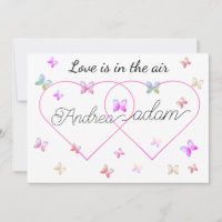 modern flying butterflies heart