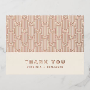 Modern Foil Thank You Card