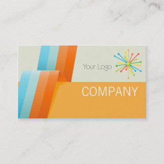 Modern folded paper business card