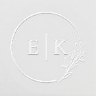 Modern Foliage Wedding Monogram