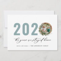 Modern foliage wreath 2020 stayed home
