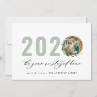 Modern foliage wreath 2020 stayed home