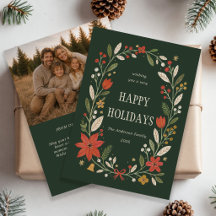Modern Folk Art Family Photo Christmas