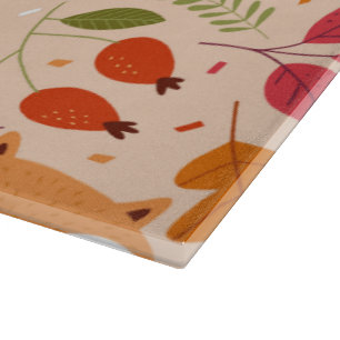 Modern Folk Foxes Cutting Board