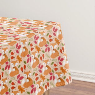 Modern Folk Foxes Tablecloth