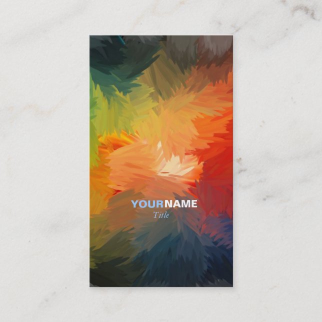 Modern Font Business Card (Front)