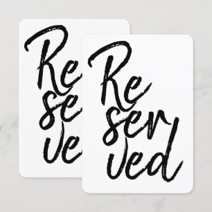 Modern font reserved graphics typography lettering invitation