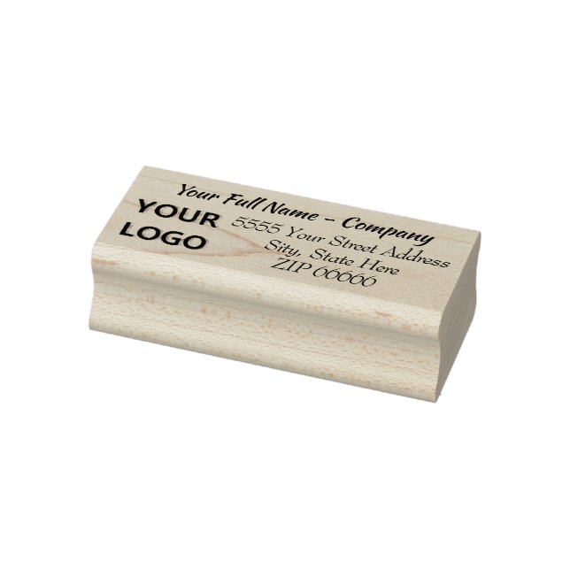 Modern Fonts Your Address Rubber Stamp Template (Stamp)