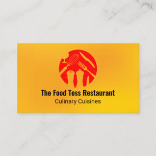 Modern Food Logo Culinary Restaurant Business Card