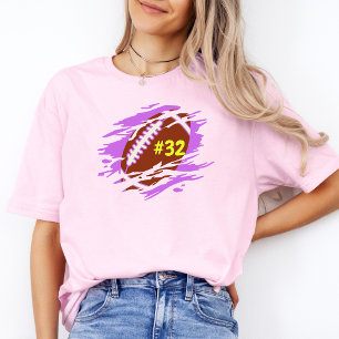 Modern Football Mama Personsalized Number T-Shirt