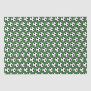 Modern Football Soccer Boy Birthday Kids Green Tissue Paper