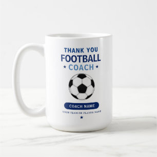 Modern Football Soccer Team Player Coach Coffee Mug