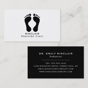 Modern Footprint, Podiatry Clinic, Podiatrist Business Card