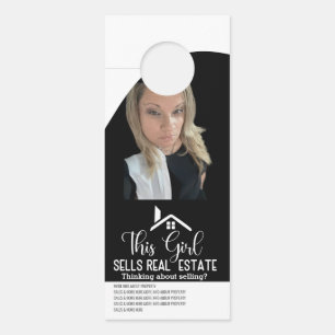 Modern For Sale Home Listed Leasing Business Quote Door Hanger
