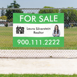 Modern For Sale Real Estate Agent Customizable Banner