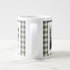 Modern Forest Green Plaid Rustic Photo Christmas