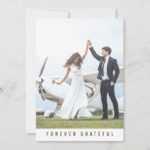 Modern Forever Grateful 2 Photo Wedding