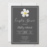 Modern Formal Classic, White on Dark Grey, Couples