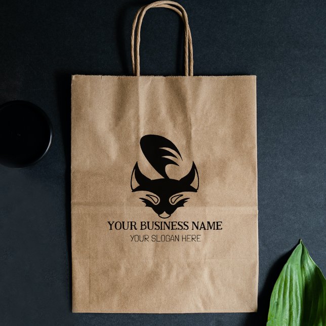 Modern Fox Logo, Custom Business, Large  Rubber Stamp (Creator Uploaded)