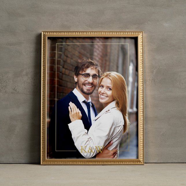 Modern Framed Monogram Foil Prints (Creator Uploaded)