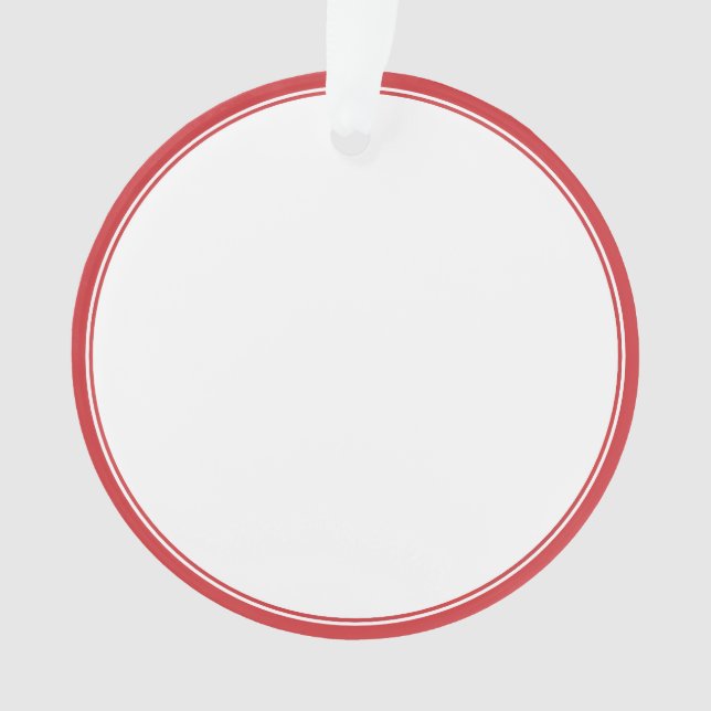 Modern Frames Simple Photo Family Keepsake Ornament (Front)