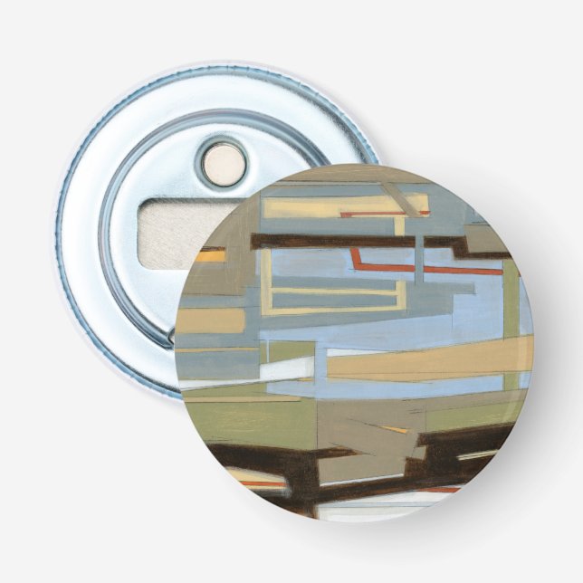 Modern Free Expression Painting by Norman Wyatt Bottle Opener (Front)