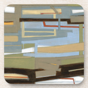 Modern Free Expression Painting by Norman Wyatt Coaster
