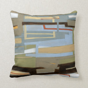 Modern Free Expression Painting by Norman Wyatt Cushion