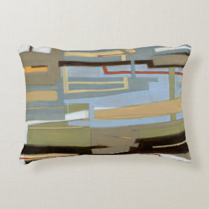 Modern Free Expression Painting by Norman Wyatt Decorative Cushion