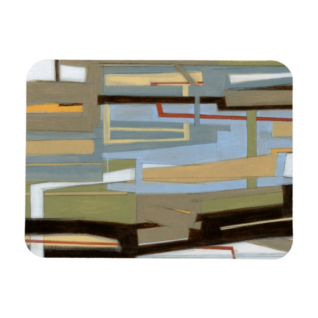 Modern Free Expression Painting by Norman Wyatt Magnet (Horizontal)