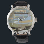 Modern Free Expression Painting by Norman Wyatt Watch<br><div class="desc">A modern free expression painting by Norman Wyatt Jr,  it features interlocking lines that form tight links of colour. Perfect as a personal purchase or as a gift for someone who enjoys free expression paintings.</div>