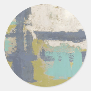 Modern Free Expression Painting Classic Round Sticker